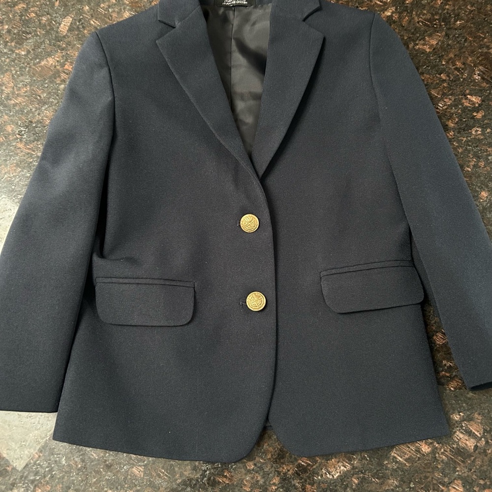 Classic Navy Blazer with Gold Buttons